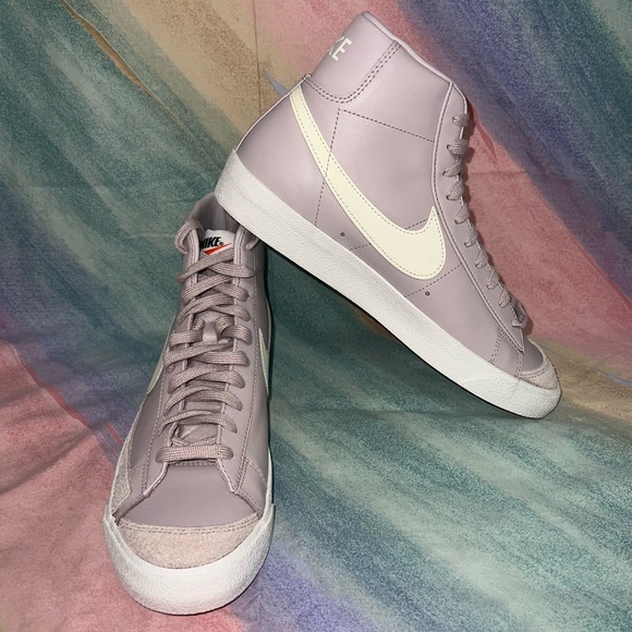 Women's Nike Blazer Mid '77 Platinum Violet Purple Mauve White size 11.5 - Picture 4 of 8